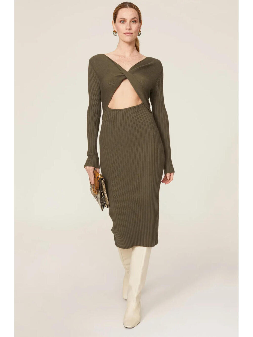 Ramy Brook Pilar Cutout Sweater Dress Size M